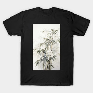Painting of Bamboo and Flowers T-Shirt